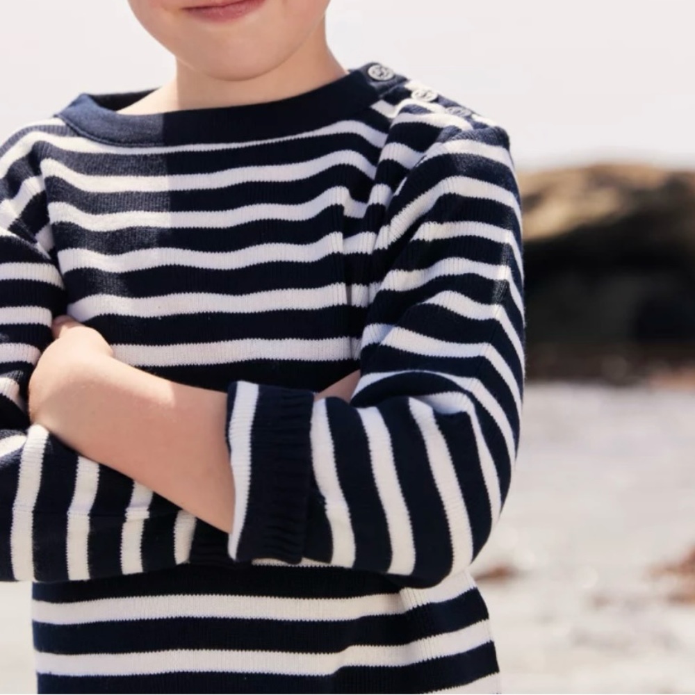 Fisherman jumper kids - wool & acrylic - 10 years old